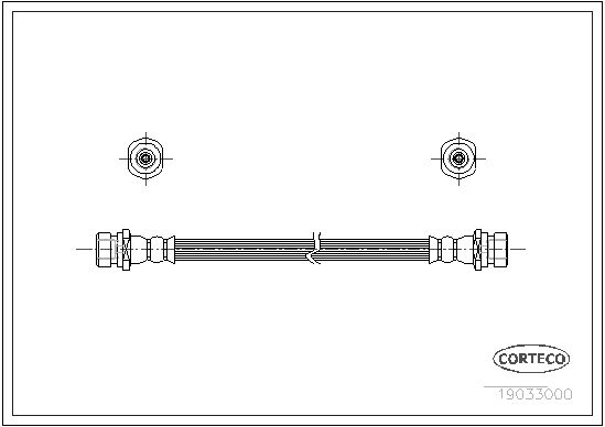 CORTECO Тормозной шланг 19033000