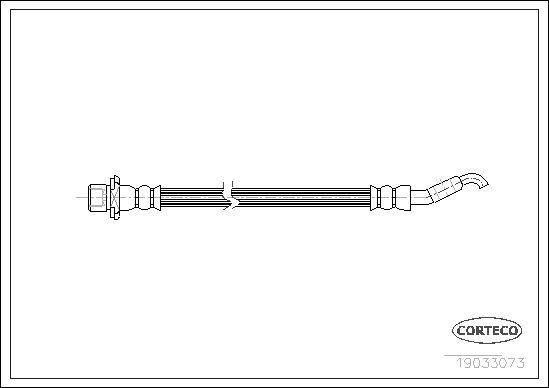 CORTECO Тормозной шланг 19033073
