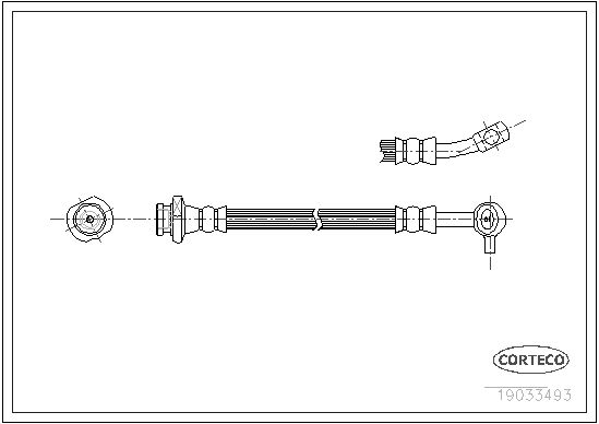 CORTECO Тормозной шланг 19033493