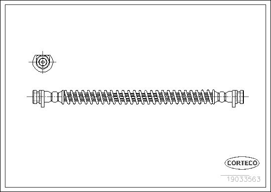 CORTECO Тормозной шланг 19033563