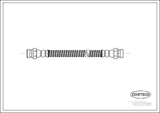CORTECO Тормозной шланг 19033585