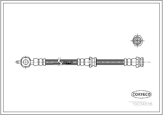 CORTECO Тормозной шланг 19034656