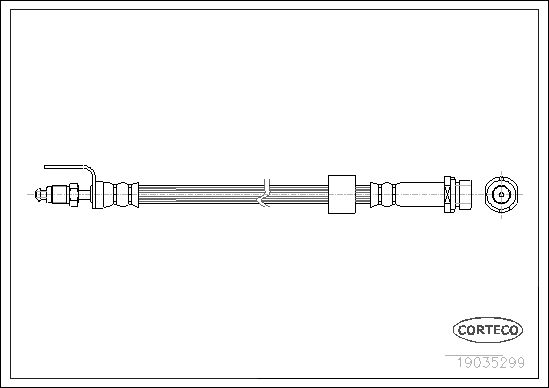 CORTECO Pidurivoolik 19035299