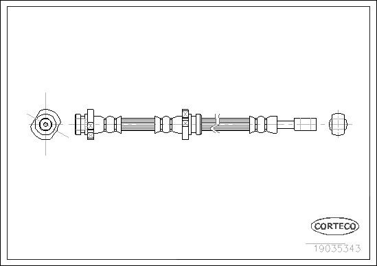 CORTECO Тормозной шланг 19035343