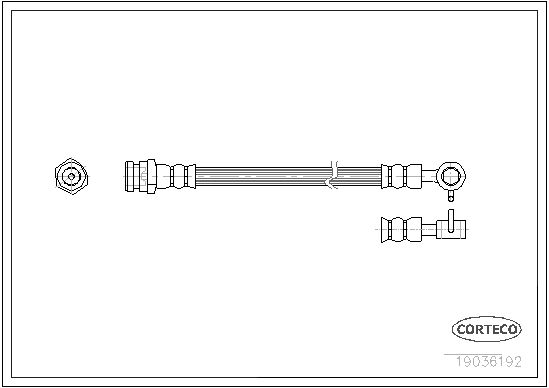 CORTECO Тормозной шланг 19036192
