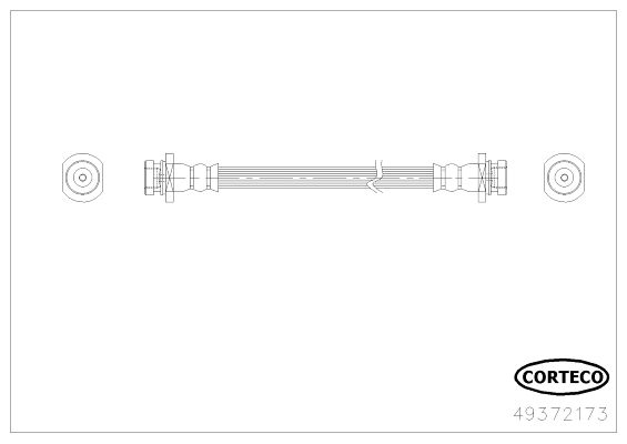 CORTECO Тормозной шланг 49372173