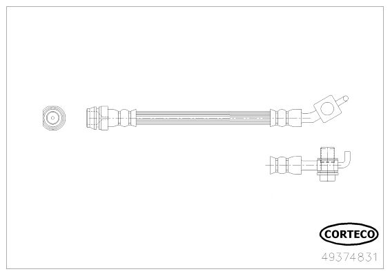 CORTECO Тормозной шланг 49374831