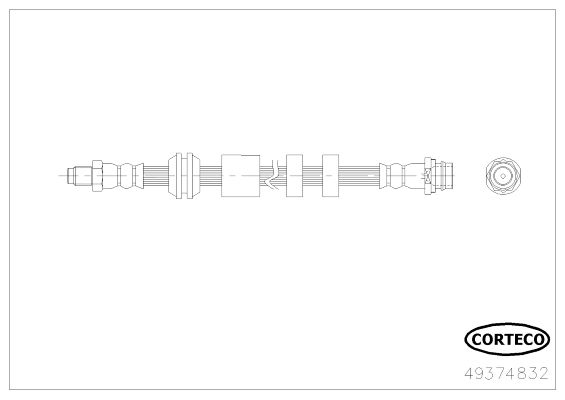 CORTECO Тормозной шланг 49374832