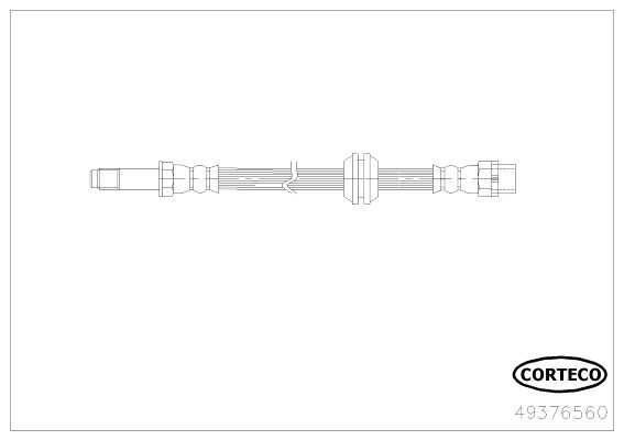 CORTECO Pidurivoolik 49376560