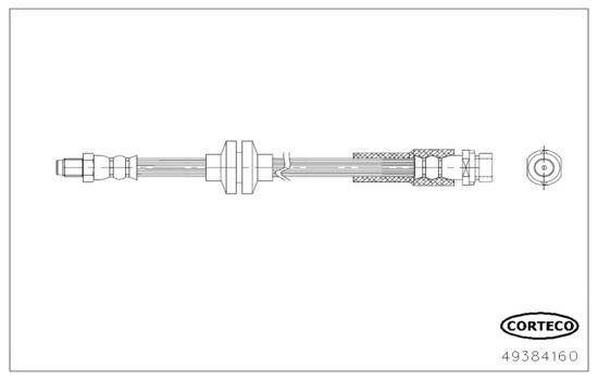 CORTECO Pidurivoolik 49384160
