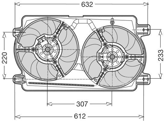 CTR Вентилятор, охлаждение двигателя 1209514