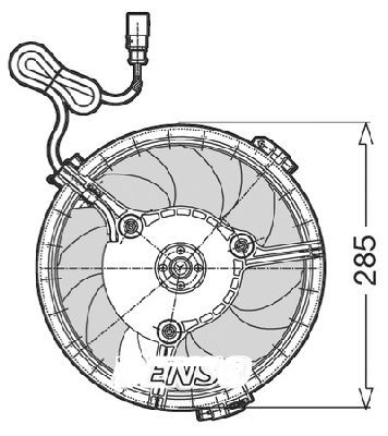 CTR Ventilaator,mootorijahutus 1209522