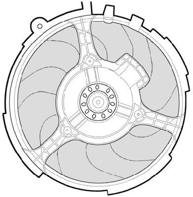 CTR Вентилятор, охлаждение двигателя 1209575