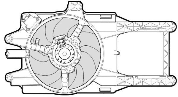 CTR Ventilaator,mootorijahutus 1209618