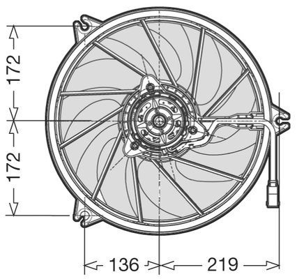 CTR Ventilaator,mootorijahutus 1209636