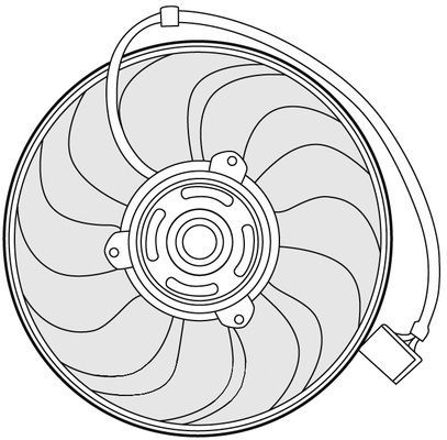 CTR Вентилятор, охлаждение двигателя 1209647