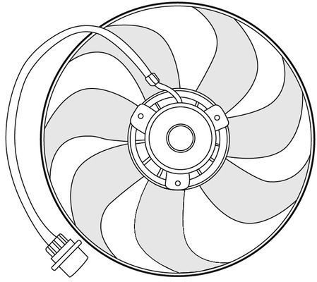 CTR Ventilaator,mootorijahutus 1209648