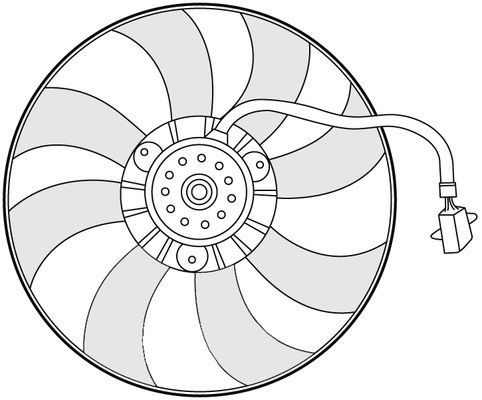 CTR Ventilaator,mootorijahutus 1209654