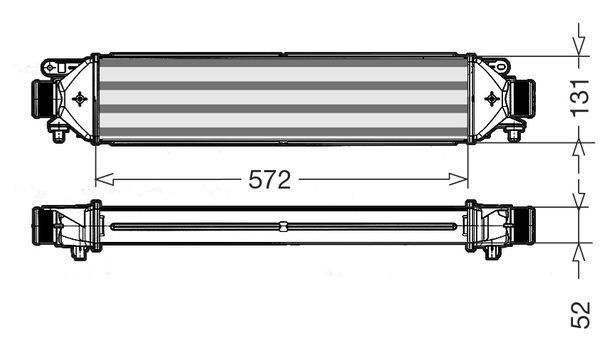 CTR Kompressoriõhu radiaator 1231032