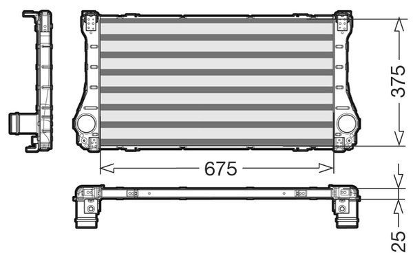 CTR Kompressoriõhu radiaator 1231057