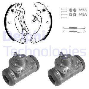 DELPHI Комплект тормозных колодок 682