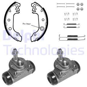 DELPHI Комплект тормозных колодок 697