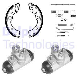 DELPHI Комплект тормозных колодок 722