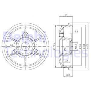 DELPHI Piduritrummel BFR267