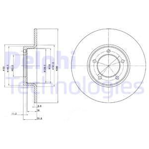 DELPHI Тормозной диск BG2021