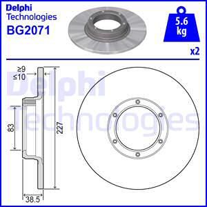 DELPHI Piduriketas BG2071