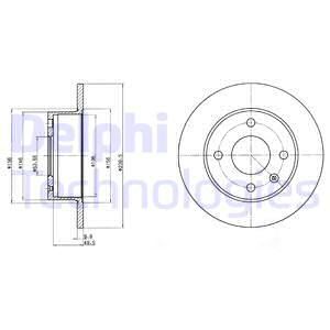 DELPHI Тормозной диск BG2376