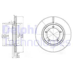 DELPHI Тормозной диск BG2534