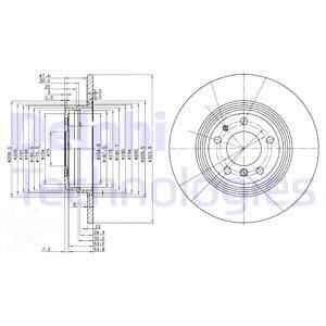 DELPHI Тормозной диск BG2671