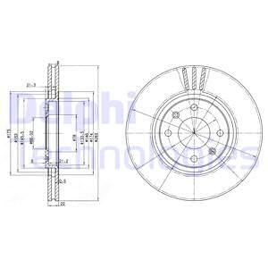 DELPHI Тормозной диск BG2690