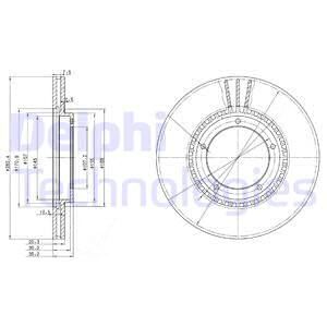 DELPHI Тормозной диск BG2692