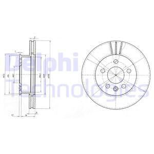 DELPHI Тормозной диск BG2717