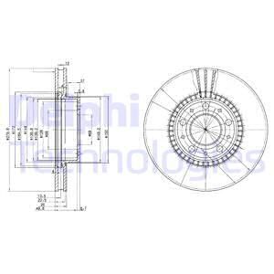 DELPHI Тормозной диск BG2719C