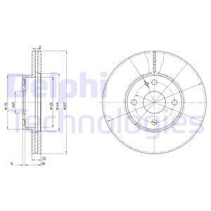 DELPHI Тормозной диск BG2804