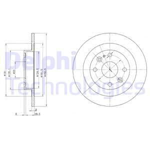 DELPHI Piduriketas BG2805C