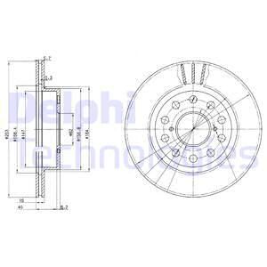 DELPHI Тормозной диск BG3268