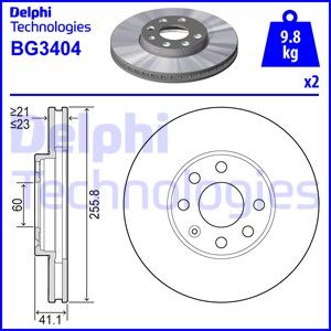 DELPHI Тормозной диск BG3404
