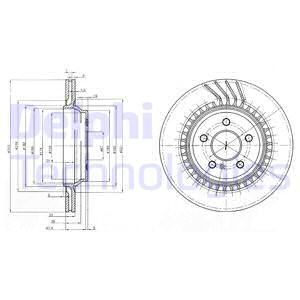 DELPHI Тормозной диск BG3727