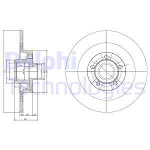 DELPHI Тормозной диск BG3732