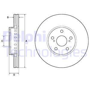 DELPHI Тормозной диск BG3921