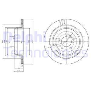 DELPHI Тормозной диск BG4021