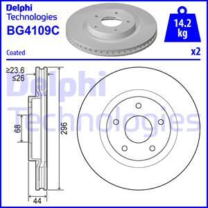 DELPHI Тормозной диск BG4109C