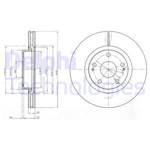 DELPHI Тормозной диск BG4113