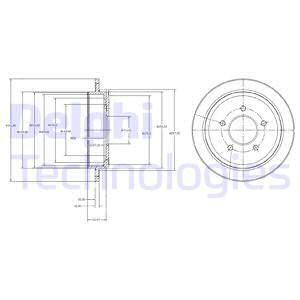 DELPHI Тормозной диск BG4121