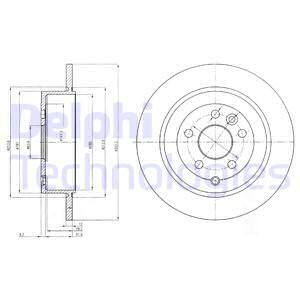 DELPHI Тормозной диск BG4124