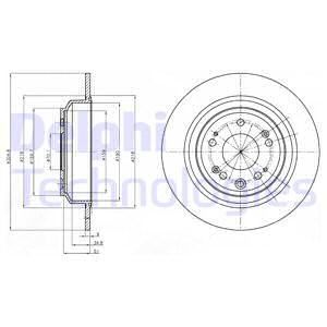 DELPHI Тормозной диск BG4196C